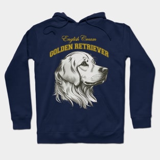 English Cream Golden Retriever - Preppy Collegiate Hoodie